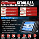 XTOOL D8S V2.0 (Certified Refurbished)  | US Only.